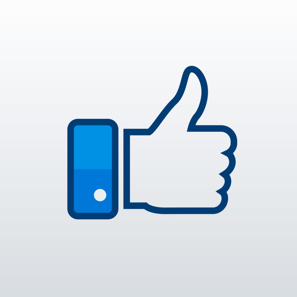 Facebook Like - Daumen hoch Icon